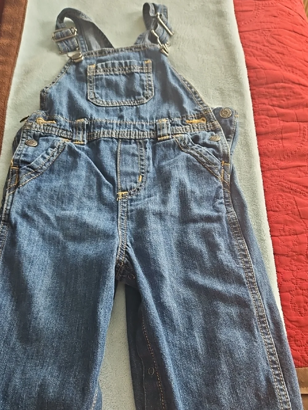 Old Navy Blue Denim Kids Overalls